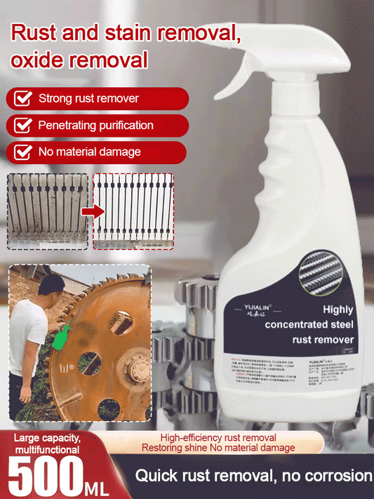 💥 Buy 2 Get 1 Free🔥🛠️ Highly Concentrated Rust Remover for Steel & Iron – Deep-Acting, Effortless, and Metal-Safe🔥