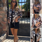 🎉Hot Sale 49% OFF🎉 Women's Fall Zebra Print Zipper Bomber Jacket⚡Free delivery and delivery within five working days