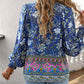 💖2026 New Arrivals💖Women's Fashion Printed v-Neck Long Sleeve Shirt🥳 Free delivery, delivered within 5 working days 🥳