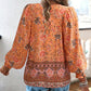 💖2026 New Arrivals💖Women's Fashion Printed v-Neck Long Sleeve Shirt🥳 Free delivery, delivered within 5 working days 🥳