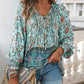 💖2026 New Arrivals💖Women's Fashion Printed v-Neck Long Sleeve Shirt🥳 Free delivery, delivered within 5 working days 🥳