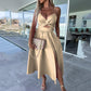 💃Hot Sale 49% OFF🎁Women’s Spaghetti Straps High Slit Dress⏳ Free delivery on orders of two items or more, delivered within 7 working days
