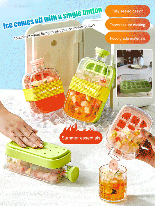 Press-To-Cold Ice Cube Mold&Kettle