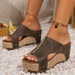 🔥50% OFF for a limited time🔥Women's Wedge Sandals with Studded Details☀️Delivered within 5 working days👜