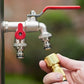 🔥Last Day 50% OFF🔥Universal Stainless Steel Double Outlet Garden Water Faucet