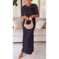 ⌛Limited Sale 50% OFF🔥👗Women's Casual Hollow - Out Maxi Dress Set | Boho Vibes✨