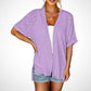 🔥 50% OFF NOW! 🏳️‍🌈 2026 New Stylish Flowy Short Sleeve Cardigan⏳ Free delivery on orders of two items or more, delivered within 5 working days