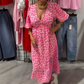 💐Spring Sale-60% OFF🩷Women's V-Neck Printed Dress💖Delivered within 5 working days