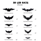 🦇Halloween 3D Bat LED Wall Light Decor 💡 – Easy Installation | Soft LED Glow for Living Room/Bedroom Festive Vibe