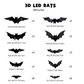 🦇Halloween 3D Bat LED Wall Light Decor 💡 – Easy Installation | Soft LED Glow for Living Room/Bedroom Festive Vibe