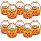 🎁 10 items for just £7.98! 🧊🎃Halloween Plastic Goodie Bags, Trick or Treat Candy Bags, Cauldron, Skeleton, Black Cat, Skull, Pumpkin Pattern Treat Bags, Halloween Party Favor Snack Storage Bags for Classroom, Birthday, Students, Teachers, Neighbors