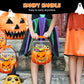 🎁 10 items for just £7.98! 🧊🎃Halloween Plastic Goodie Bags, Trick or Treat Candy Bags, Cauldron, Skeleton, Black Cat, Skull, Pumpkin Pattern Treat Bags, Halloween Party Favor Snack Storage Bags for Classroom, Birthday, Students, Teachers, Neighbors