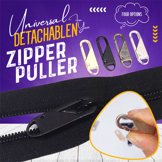 🛠️ 50% OFF NOW! ✨ Universal Detachable Zipper Puller - Easy Grip & Customizable Design, Fits Most Zippers, Durable Metal Hooks 🔗📦