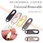 🛠️ 50% OFF NOW! ✨ Universal Detachable Zipper Puller - Easy Grip & Customizable Design, Fits Most Zippers, Durable Metal Hooks 🔗📦