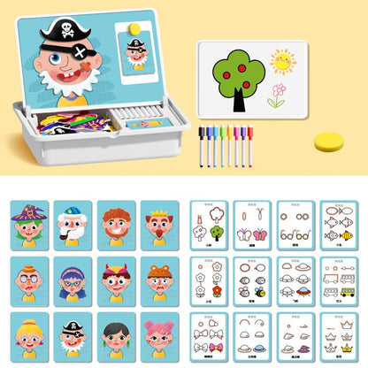 🔥Limited Sale 70%OFF🔥Magnetic Face Dress-Up Puzzle: Double-Sided Travel Game