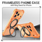 Frameless Phone Case with Ring Stand for iPhone