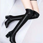 🔥Black Over-the-Knee Boots with Heel🔥