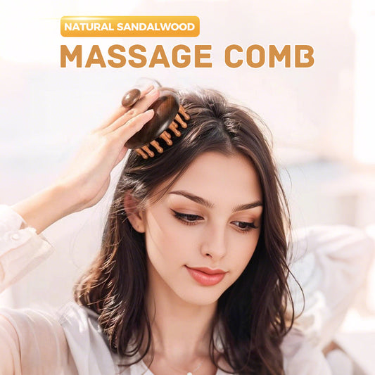 Natural Sandalwood Massage Comb