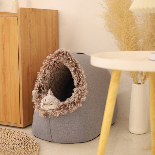 🐈🏠Winter Warm Pet Cave Bed