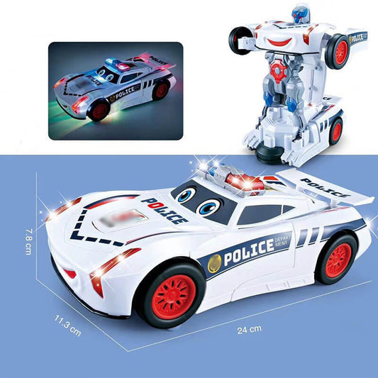 Limited-time free delivery offer🚚🔥⌛[Best Gift For Kid] Electric Universal Deformation Police Toy Car