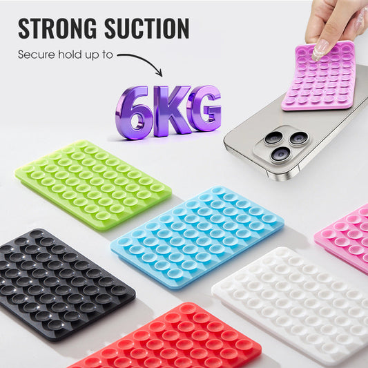 Silicone suction cup mobile phone holder 🤳Non-slip suction cup for selfies and videos