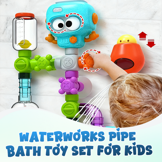 Waterworks Pipe Bath Toy Set for Kids