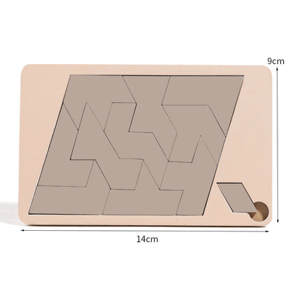 📐Wooden Tangram Board Puzzle Game