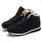 Ideal Gift - Unisex Faux Plush and Thick Winter Shoes