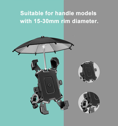 ☔📱Electric Bicycle Cell Phone Holder Umbrella