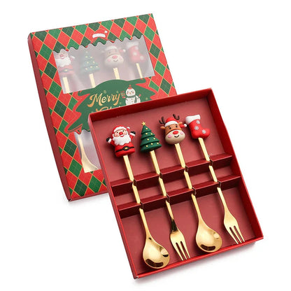 🥄Christmas Cutlery Set-Enhance Your Holiday Dining