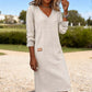 👗Women’s Long Sleeve V-Neck Knit Dress