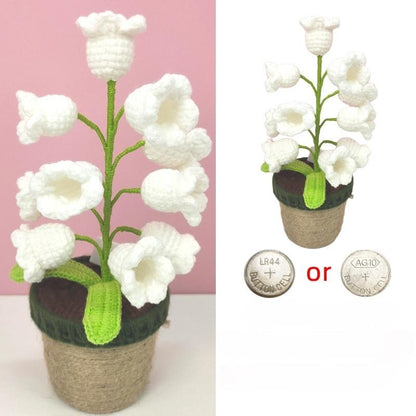 Lily Glow Crochet Lamp🌹