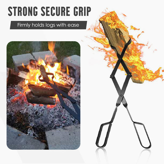 Durable & Foldable Firewood Tongs