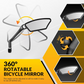 🏍360° Rotatable Adjustable Bicycle Rearview Mirror