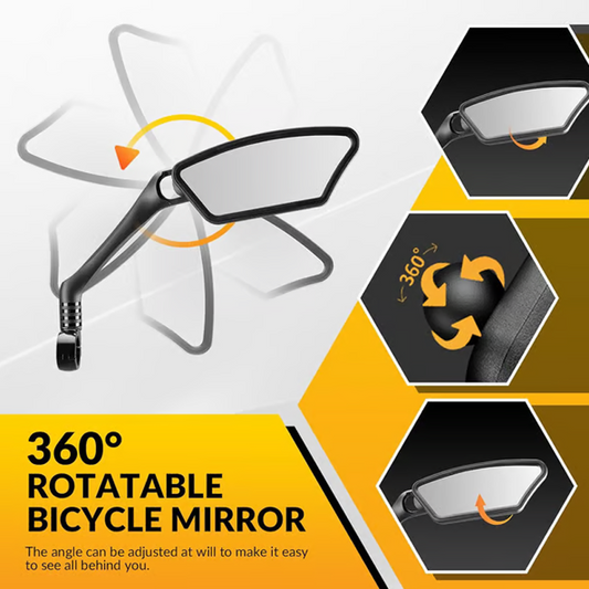 🏍360° Rotatable Adjustable Bicycle Rearview Mirror
