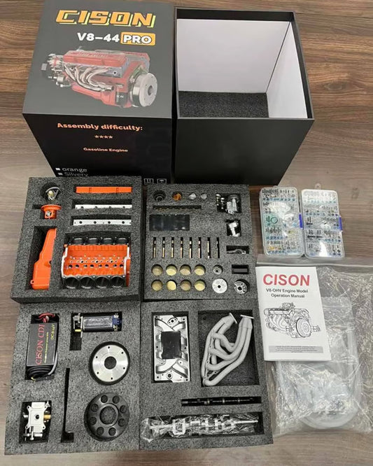 Gas-Powered OHV V8 Engine Model Kit