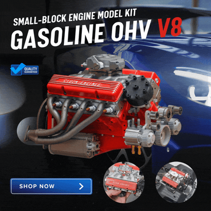 Gas-Powered OHV V8 Engine Model Kit