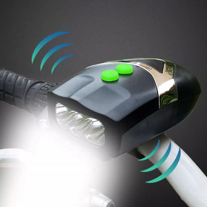 Super bright bicycle light with horn