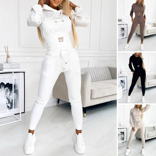 🔥Limited stock available 50% OFF🔥 Women's Two-Piece Hooded Tracksuit Set - Comfortable & Stylish Athletic Wear for Training and Casual Loungewear 🏃‍♀️💫