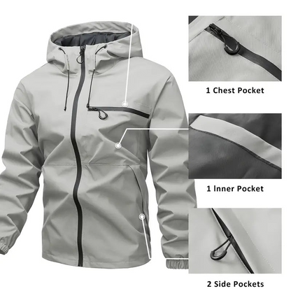 🔥LAST DAY SALE- 50% OFF⛰️Outdoor Sports Solid Color Jacket For Men