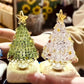 🎄Handmade Glass Rotatable Christmas Tree Ornaments
