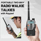 📱Portable Two-Way Radio Walkie Talkies with Keypad