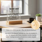 Heartfelt "To My Dad" Acrylic Plaque with Wooden Stand