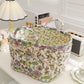 Portable Floral Fabric Storage Basket