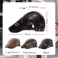 Men's Trendy  PU Leather Ivy Cap