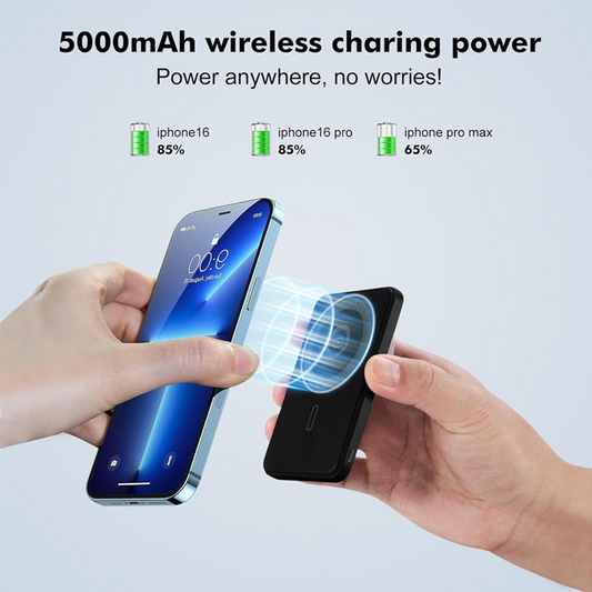 Magnetic Portable Wireless Charger with LED Display