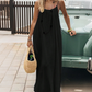Women's Casual Backless Spaghetti Strap Maxi Dress