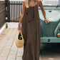 Women's Casual Backless Spaghetti Strap Maxi Dress
