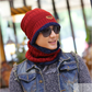Knitted Neck-Warming Beanie 2-Piece Set