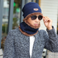 Knitted Neck-Warming Beanie 2-Piece Set